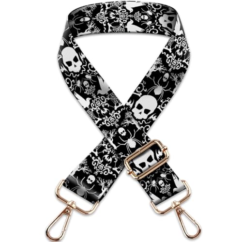 Image of Crossbody Purse Strap for Women Men Girls Boys Mother Girlfriend Gift, Replacement Bag Belt Strap for Purse Handbag Guitar Camera, Adjustable Canvas Wide Shoulder Strap with Golden Hooks