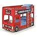 Julian Bowen London Bunk Bed, Red, Single Julian Bowen London Bunk Bed, Red, Single