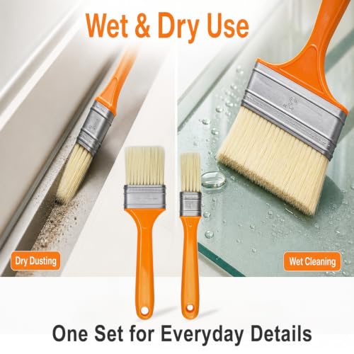 Image of 3 Pack Microfiber Duster Brush, Soft Bristles Detailing Brush Dusting Tools, Cleaning Brushes Duster for Auto Interior, Automotive Dashboard, Arts and Crafts, Digital Product, Keyboard