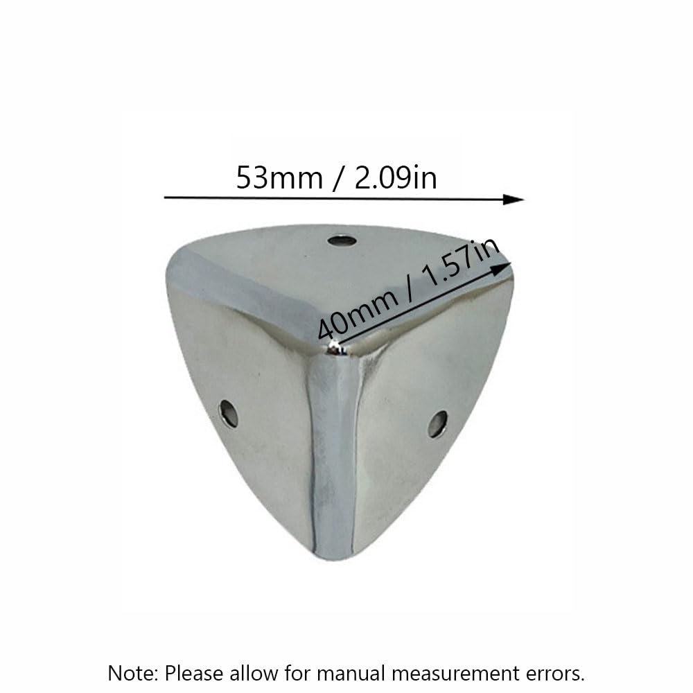 TopHomer Lot de 8 coins de protection en métal pour boîtes 4x4x4 cm avec vis, résistant à la corrosion, bronze