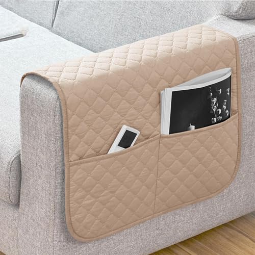 Bolsillo lateral reclinable y organizador de reposabrazos impermeable para sofa 4
