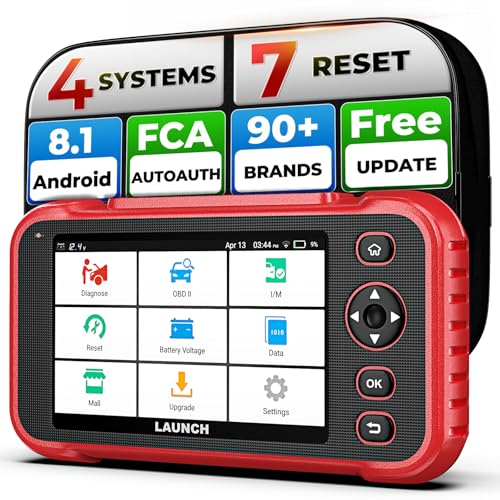 Launch CRP123I V2.0 Pro OBD2 Diagnosegerät Auto, Auslesegerät Auto Check Engine/ABS/SRS/Getriebe Auto Diagnosegerät, Lebenslanges Kostenloses Update, Öl/Bremse/DPF/SAS/BMS/Drosselklappe Reset