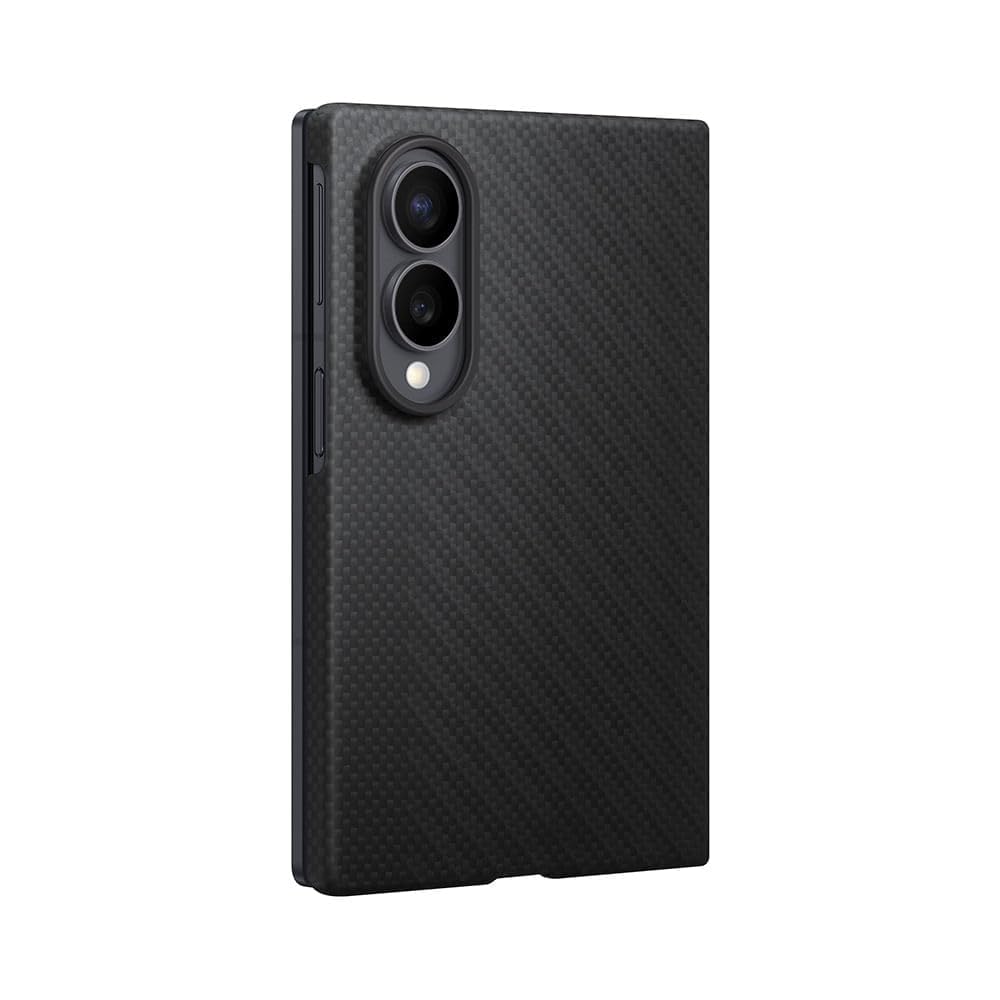 Samsung Carbon Magnet Case per Galaxy Z Fold8, Black | Cover Magnetica in Fibra Aramidica, 2 Pellicole Schermo Anteriore Incluse, con Tecnologia Magnetic Power Profile