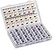 SMD SOT-23 Electronic Components Assortment, Transistors, BJT, MOSFET, Diodes, Schottky, Switching, Voltage Regulator, 28 Types, 1400 pcs