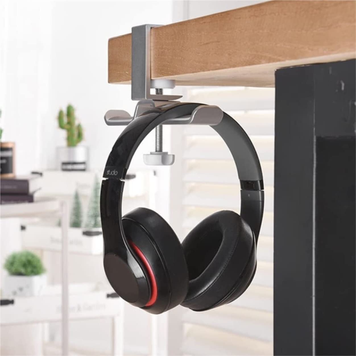 Supporto Per Cuffie Stand Cuffie Supporto Per Gancio Per Cuffie Creative Gancio Per Cuffie Da Gioco In Metallo Supporto Per Display A Clip Da Scrivania Supporto Per Cuffie Da Scrivania ( Blue : Black