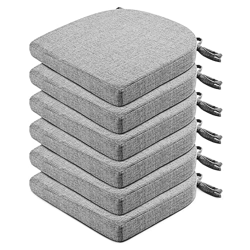 Cushions For Dining Chairs 6 Pack - Kitchen Chair Cushions W
