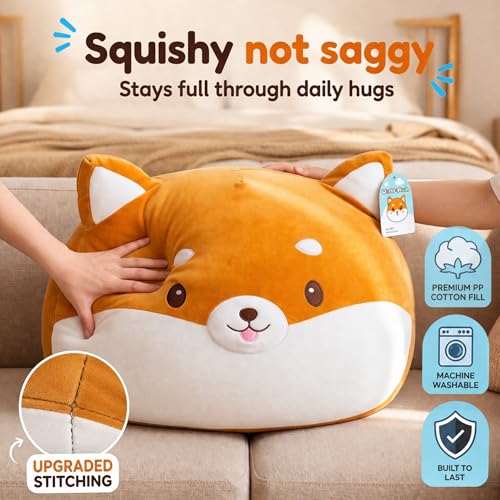 Image of Jumbo Shiba Inu Dog Plush Pillow - 29 Inch Large Squishy Giant XXL Stuffed