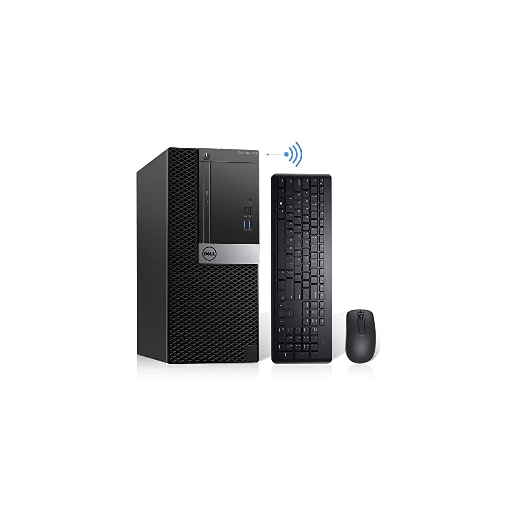 Dell-OptiPlex-7040-Mini-Tower-PC-Intel-Quad-Core-i7-6700-340GHz-32GB-DDR4-512GB-NVMe-M2-SSD-2TB-HDD-AX200-Built-in-WiFi-6-Bluetooth-52-HDMI-Wireless-Keyboard-Mouse-Windows10-Pro-Renewed