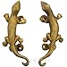 Eyes of India - 5" Coppia Ottone Lizard Maniglie da Tirare per Porte e Armadi Bronzo Antico Indiano Boemo Accent Hippie Chic Fatto a Mano - Golden #1, 3 X 5.5 in (7.62 X 13.97 cm)