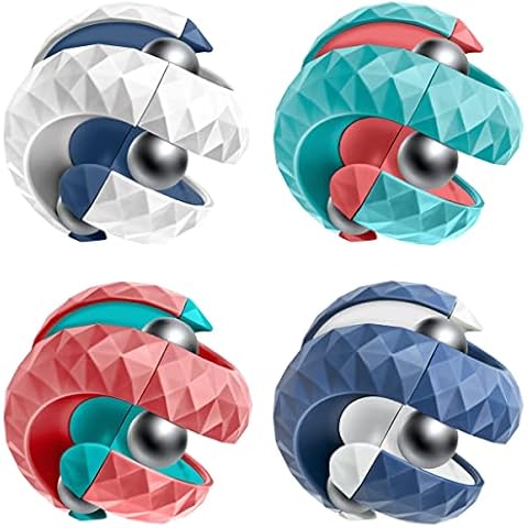 M 4pcs Track Pinball Finger Spinner kreativer Orbit Ball Spielzeug Spielzeug Flipper Gyro Bildungs Orbit Ball Zappel Cubes Spielzeug Dekompression Flipper Finger Spielzeug wiederverwendbares Flipper T Cover
