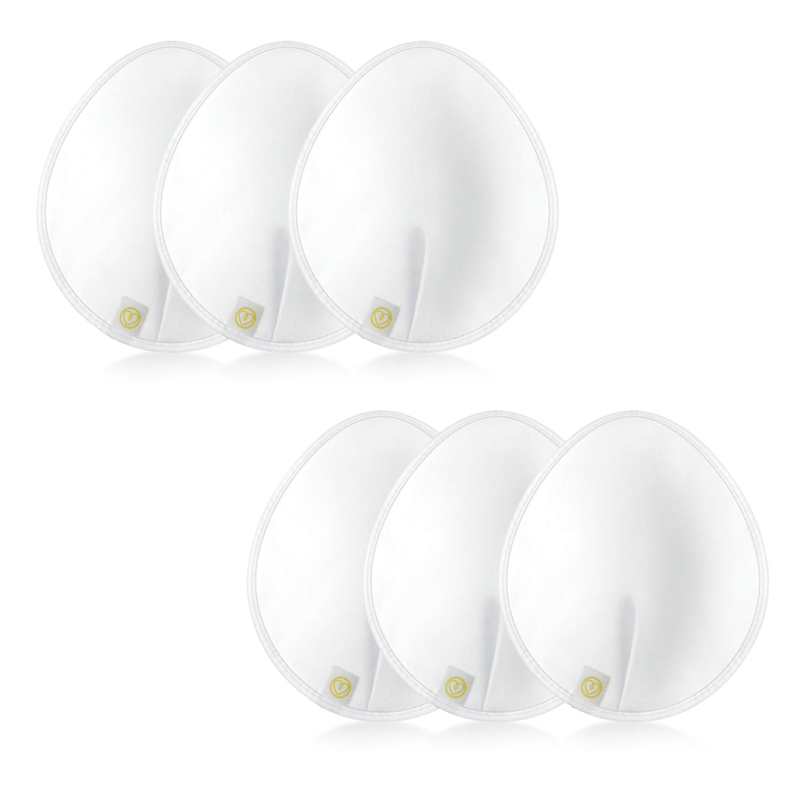 First Days Maternity - Lot de 6 coussinets d'allaitement réutilisables en coton biologique – Taille XL, ultra-absorbants et lavables – Confort et protection pour mères allaitantes