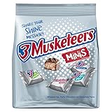 3 MUSKETEERS Milk Chocolate Candy Bars - Minis, 8.4 oz Bags (Pack of 8) Bulk Candy Bars Box