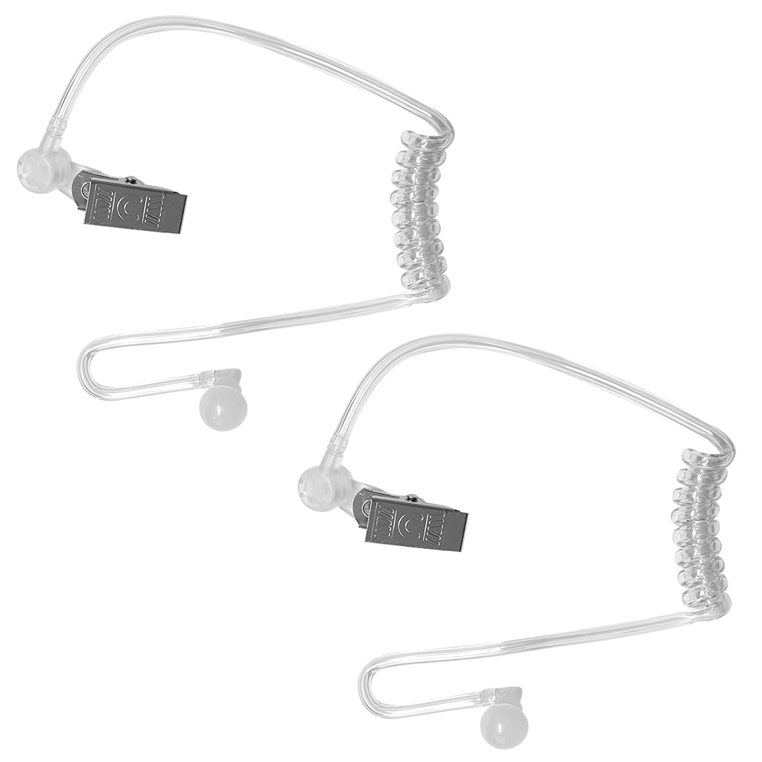 Oreillette Espion Secrète – Lot De 6 Tubes Acoustiques + Embouts + Clip Métal – Accessoire Costume Agent Secret Parfait