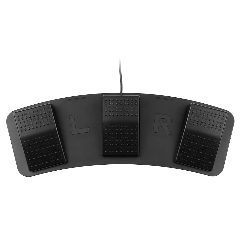 PETA PETAL PIT, FS23-PM, Pedal de Interruptor de Pie Triple USB, Personalice el Atajo Pedal del Pie del Pie, Pedal de Teclado Mecánico, para la Adquisición de Imágenes de la