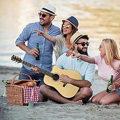 Guitare acoustique Hricane 4/4 Dreadnought Cutaway-104,1 cm-Avec accordeur-capodastre-Cordes de rechange-sac de guitare… - Les Beatles, Paul McCartney, John Lennon, RIngo Starr, George Harrison Guitare acoustique Hricane 4/4 Dreadnought Cutaway-104,1 cm-Avec accordeur-capodastre-Cordes de rechange-sac de guitare… – Image 7