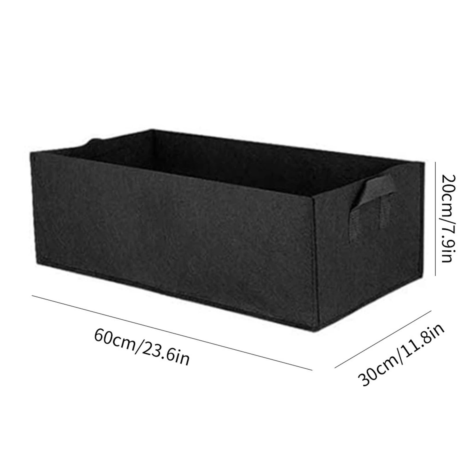 Grand Sac de Culture 5 Sacs Plantation Rectangulaires en Feutre pour Jardin