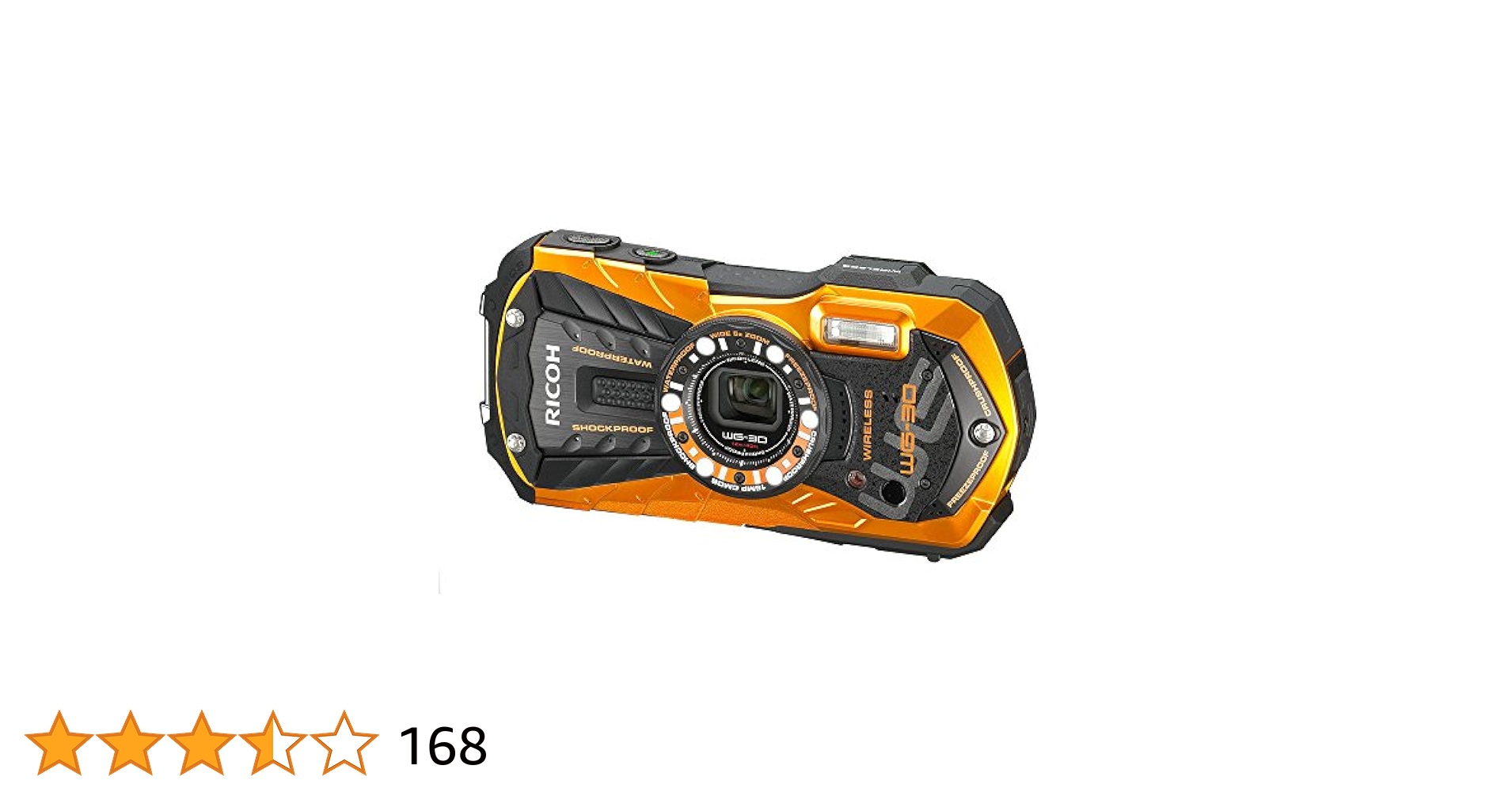 RICOH コンパクト防水デジタルカメラ　WGー30 （03） Amazon | RICOH デジタルカメラ エボニーブラック 防水12m耐