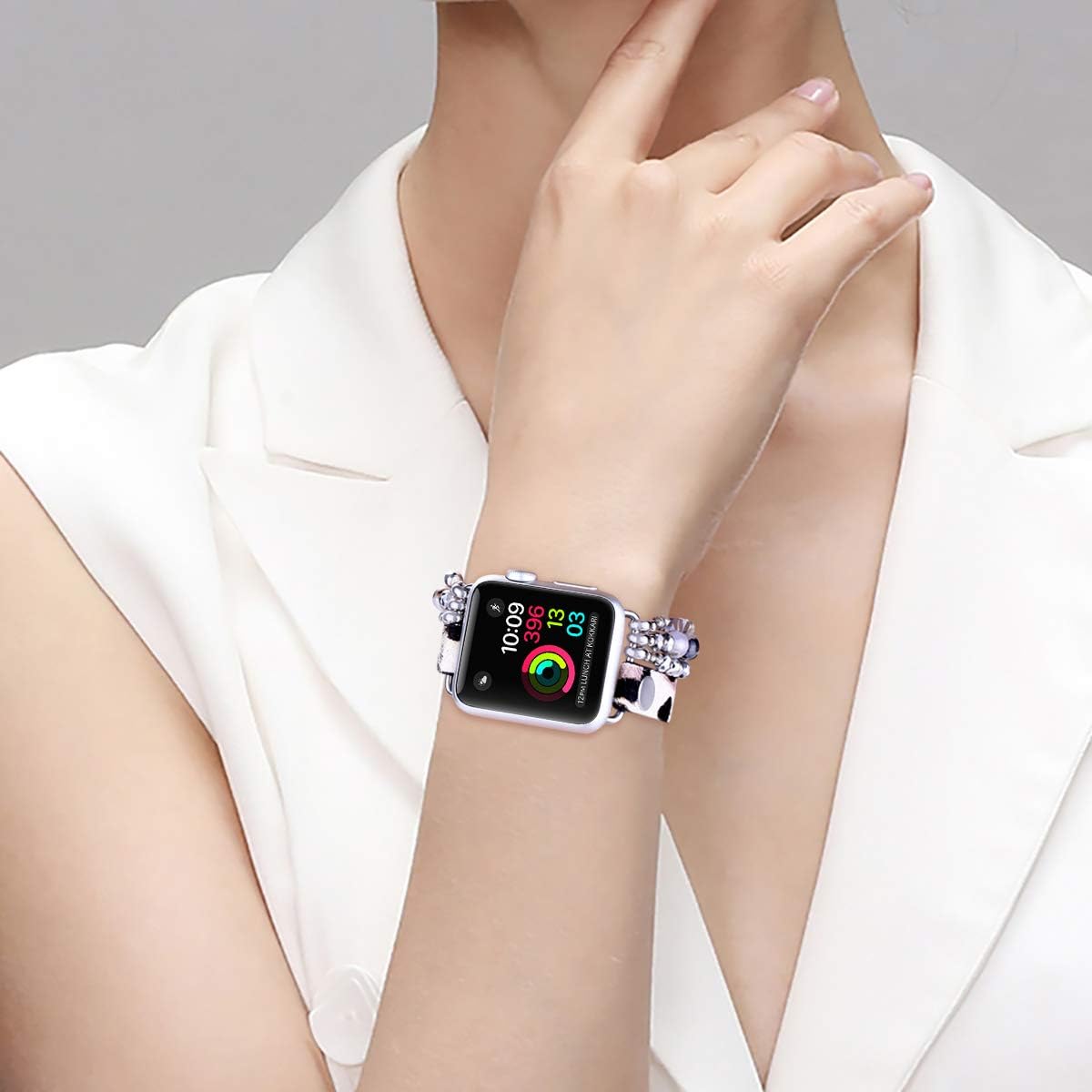 Crеаtіvе Prоduсt Dilando Bracelet Snow Leopard Print Compatible with Apple Watch Bands 42mm/44mm for Women Girl, White Cheetah Print Fur Leather Beaded Strap for iWatch Series 6 SE 5 4 3 2 1(Snow Leopard, 42mm/44mm) Fеаturеd Prоduсt Dilando Bracelet Snow Leopard Print Compatible with Apple Watch Bands 42mm/44mm for Women Girl, White Cheetah Print Fur Leather Beaded Strap for iWatch Series 6 SE 5 4 3 2 1(Snow Leopard, 42mm/44mm)