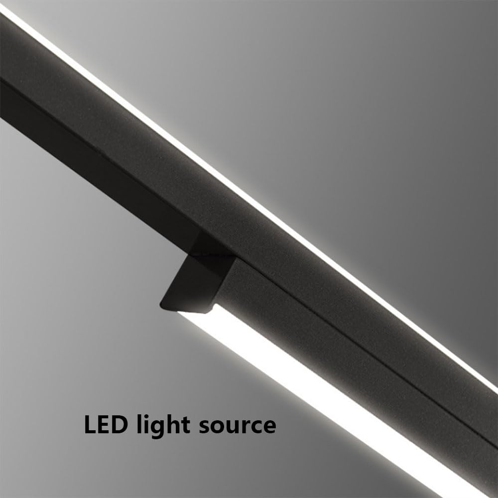 Sufitowe oprawy oświetleniowe wiszące Długa, liniowa, ściemnialna lampa wisząca LED 3000-6000 K Oświetlenie wiszące Kreatywne oświetlenie Dekoracja do jadalni Sypialnia Wyspa kuche