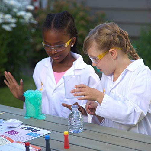 Yellow Scope | Foundation Chemistry Kit: Fun & Educational Science/Stem Experiments For Kids And Kids' Lab Coat (Medium - Clothing Size 10) Bundle #TOP5
