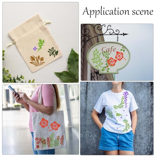 GORGECRAFT 8 peças de modelos florais retangulares para decoração de bolo de flores, molde de plásti