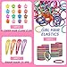 Hair Accessories for Toddlers, 220pcs, Colorful Mini Flower Claw Clips for Toddlers Cute Tiny Snap Hair Clips Metal No Slip Snap Hair Barrettes for Baby Fine Hair