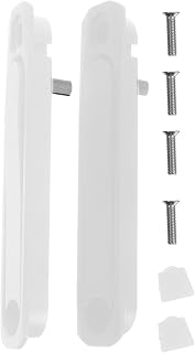 2pcs Hidden Screen Door Handle Zinc Alloy Rotating Sliding Lock