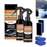 2 Stück Turbo Shine Nexa, 3-in-1 Autolack-Schnellspray mit Hochglanz & Schutz, Nexa Autopflege, Schnellwachs für Lackoberfläche (D)