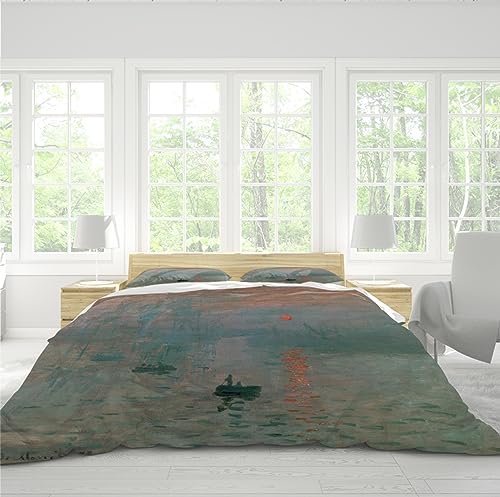 Housse de couette Claude Monet pour un lit design et infroissable - 4