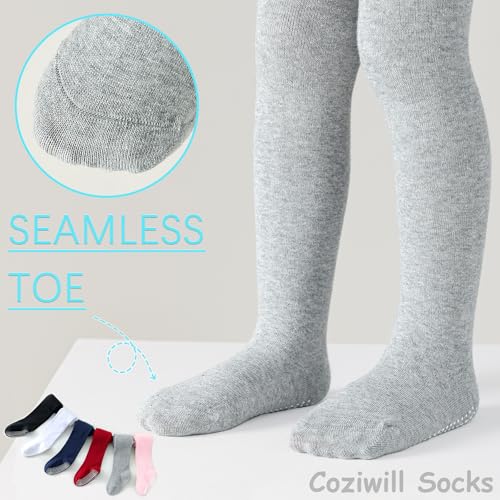 Baby Tights Non Slip Toddler Stockings Tights with Grippers Seamless Soft Cotton Knit Leggings Newborn4