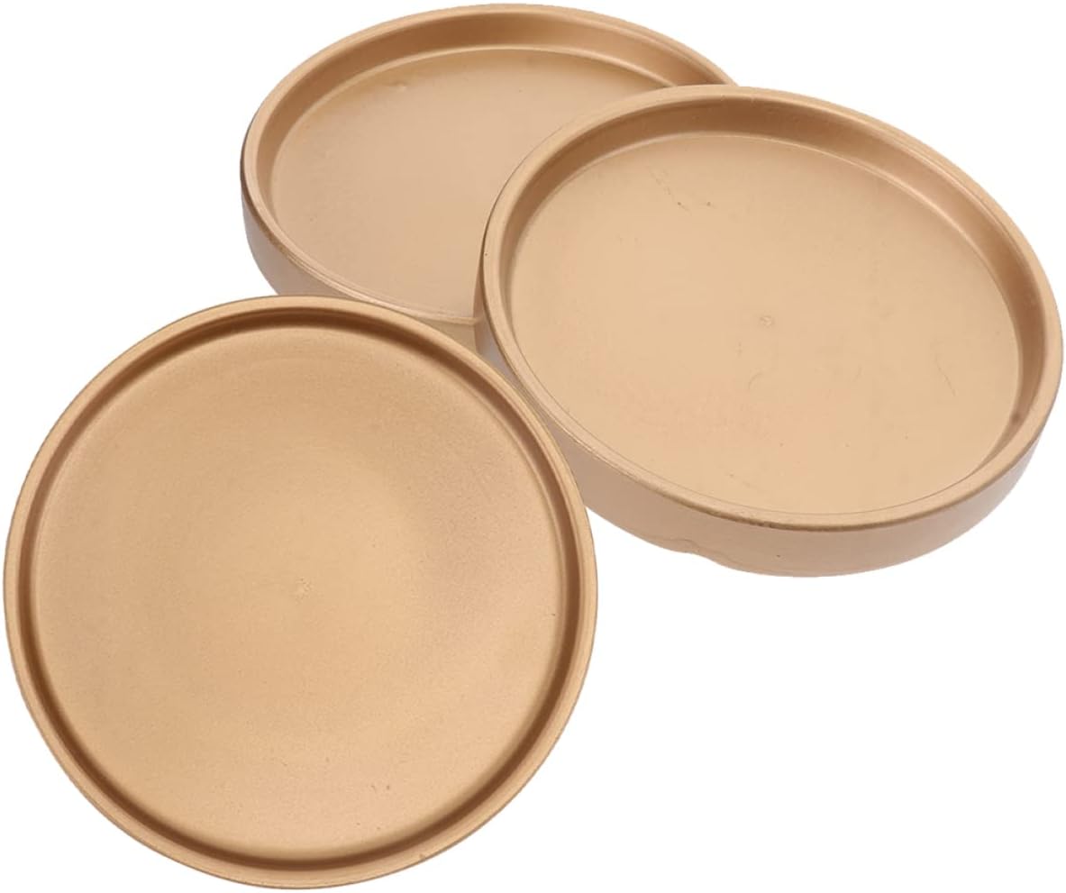 3Pcs Ceramic Round Flower Pot Drip Trays Stylish Plant Pot Water Saucers for Indoor Succulent Pots Durable Design Keeps Floors Clean and Tidy