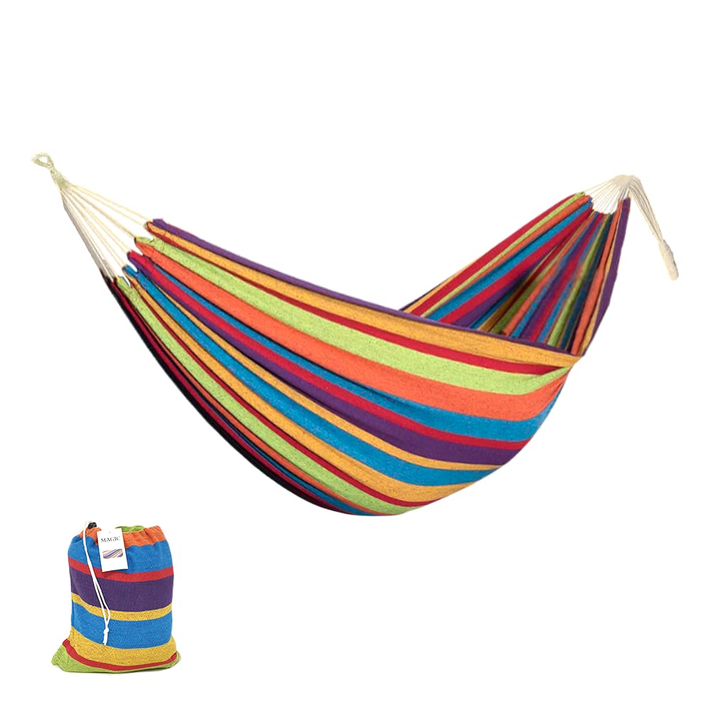 Amaca, 200 X 150 Cm, Grande, In Cotone, Per 2 Persone, XXL, Portata Fino A 200 Kg, Portatile, Con Borsa Per Il Trasporto, Per Terrazza, Cortile, Giardino