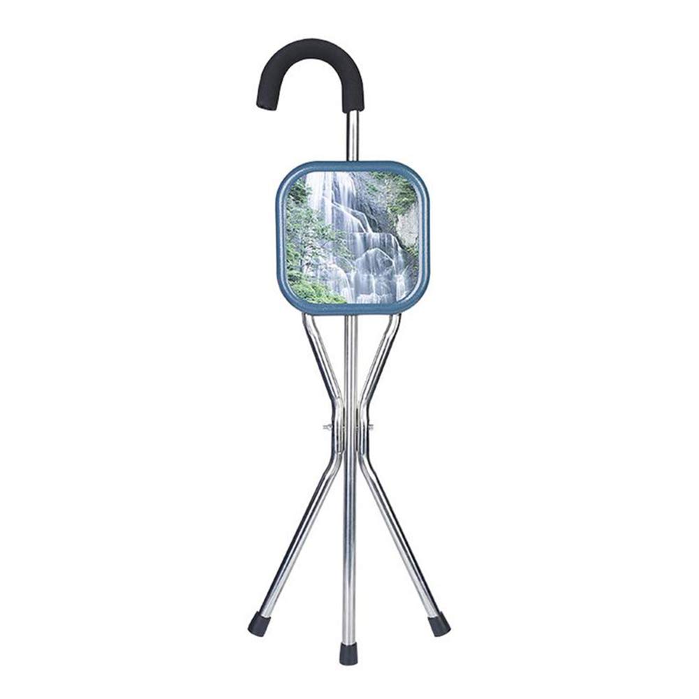 Buy HETAO Cane Stool Adjustable Folding Walking Stick Chair,Cane Seat