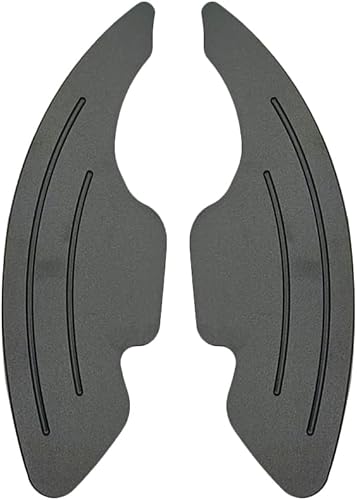 Miniatura 5 de SANRILY Fundas de aluminio plateado para palanca de cambios de volante para Infiniti Q50 QX50 Q60 Coupé 2019 y para Nissan Skyline GT Rogue 2021