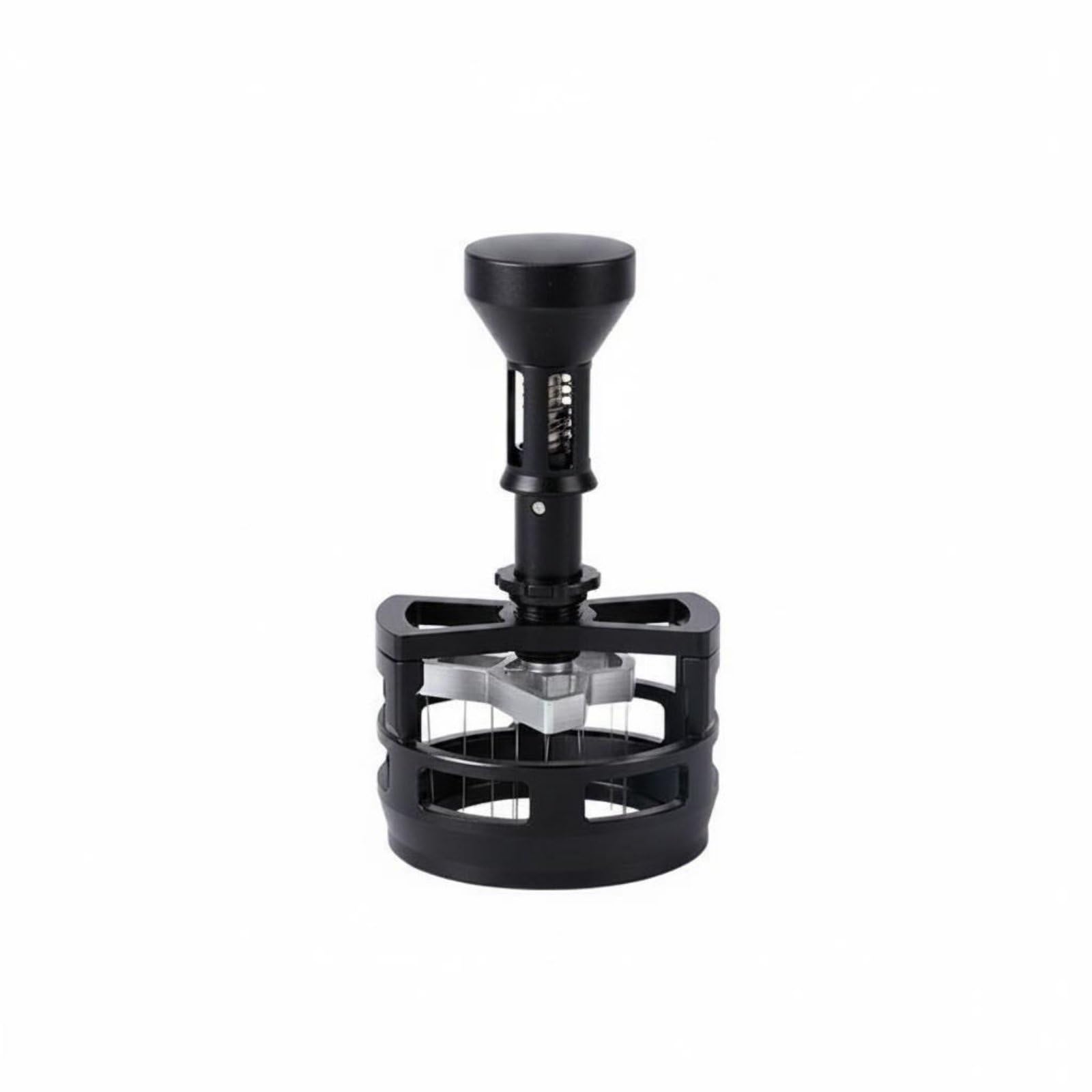 Sharplace Distribuidor de Café Espresso Accesorio Giratorio Prensador de Acero Inoxidable con Rodamiento Empotrado Altura Regulable Adecuado para Baristas Cocina Hogar, Negro, 51mm