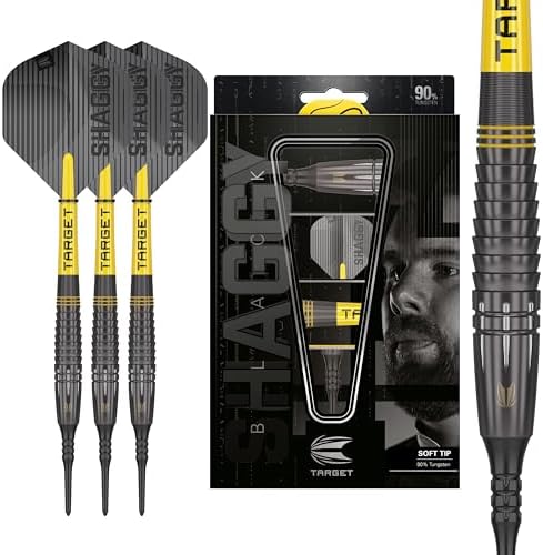 Target Darts Scott Williams Schwarz Out 90% Wolfram Soft Tip Dart...