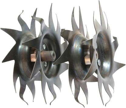Mantis Tiller Tilling/Cultivating Tines 1 Pair Fits All Tillers 7222, 7225,7260,7261,7262,7920,7924,7940, Not Compatible 3550 or 3558 Tiller Models.