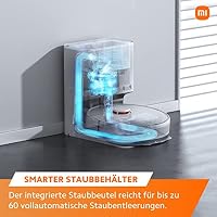 Xiaomi X10 Saugroboter mit automatische Absaugstation & Wischfunktion, 4000Pa, bis zu 180min Laufzeit, 2.5L Staubbeutel, Staubsauger Roboter, Lasernavigation, Tierhaare, Teppiche, Hartböden, APP – Ansicht 6