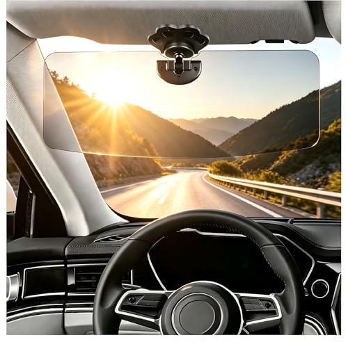 Polarized Sun Visor for Car,Anti-Glare Sun Visor Extender for Car with 180&deg; Adjustable Design,HD...
