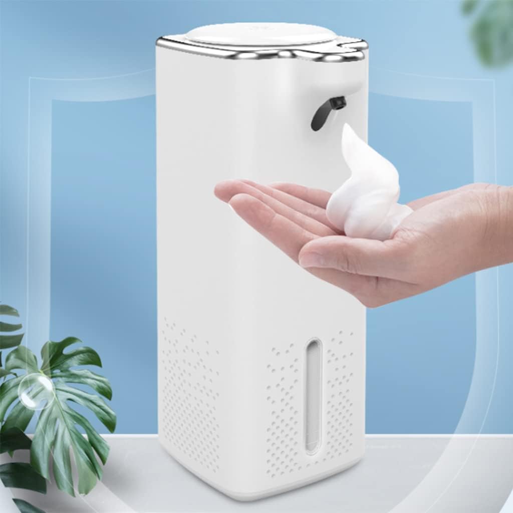 Large Capacity Automatic Foaming Soap Dispenser 34oz/1000ml Rechargeable Touchless Refillable Soap Pump for Liquid Soap Sanitizer Dispenser Lotion Bottle