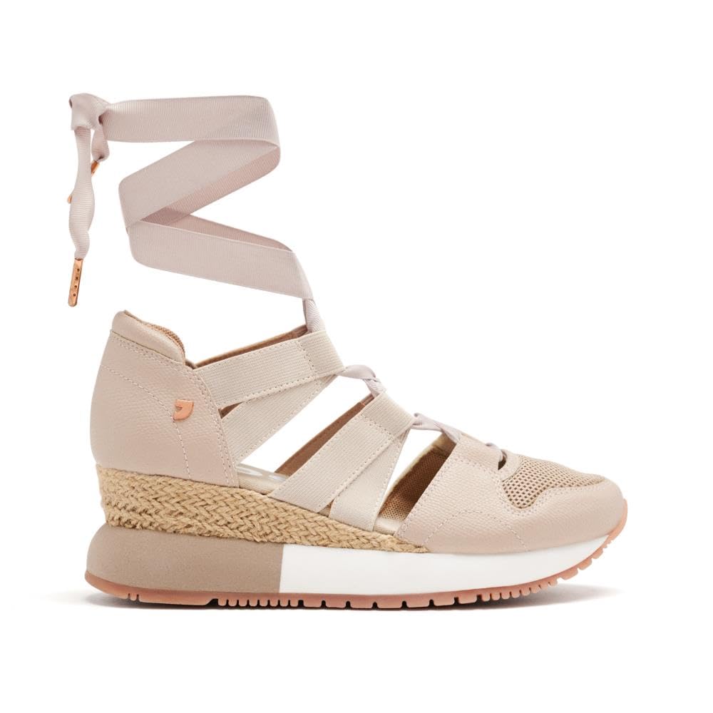Beige Espadrille Sneakers for Women LIZARDA