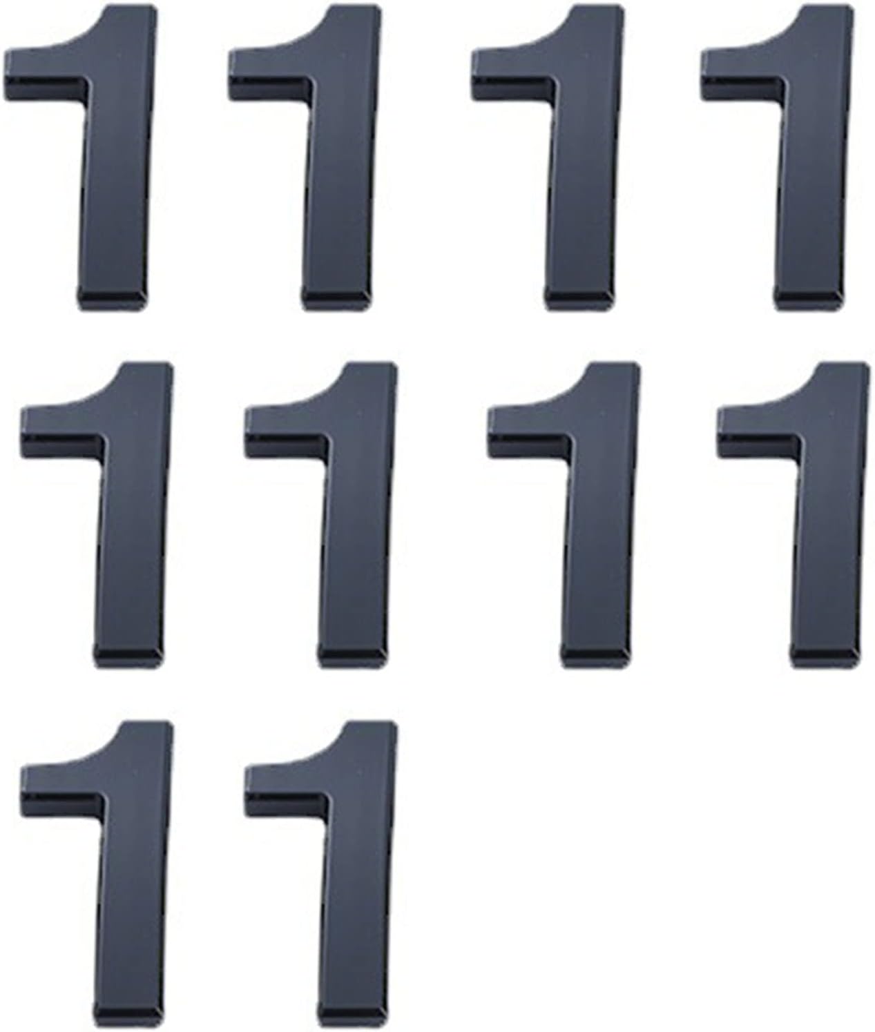 4 Inch ABS House Numbers for House Apartment Office Hotel Room Mailbox Signs Floating Street Numbers Black Door Numbers for House Door,1