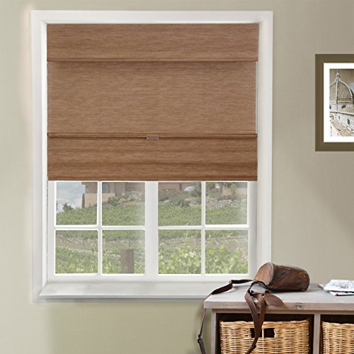 Chicology cordless magnetic roman shades privacy fabric window blind,...