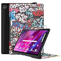 HYMY Hülle für Lenovo Yoga Tab 11 + 1 Pcs Schutzfolie Panzerglas für Lenovo Yoga Tab 11" hülle - Flip Case Cover Schutzhülle Schutzfolie Lenovo Yoga Tab 11 panzerglas-TY