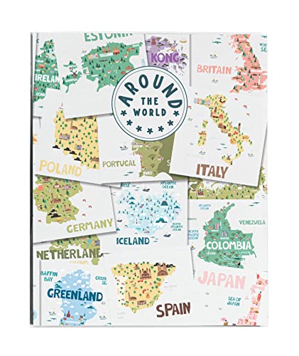 Album fotos 13x20 Around The Word   Photo Album con 96 bolsillos | Albumes para fotos con Tapa blanda │ 2 foto por pág.