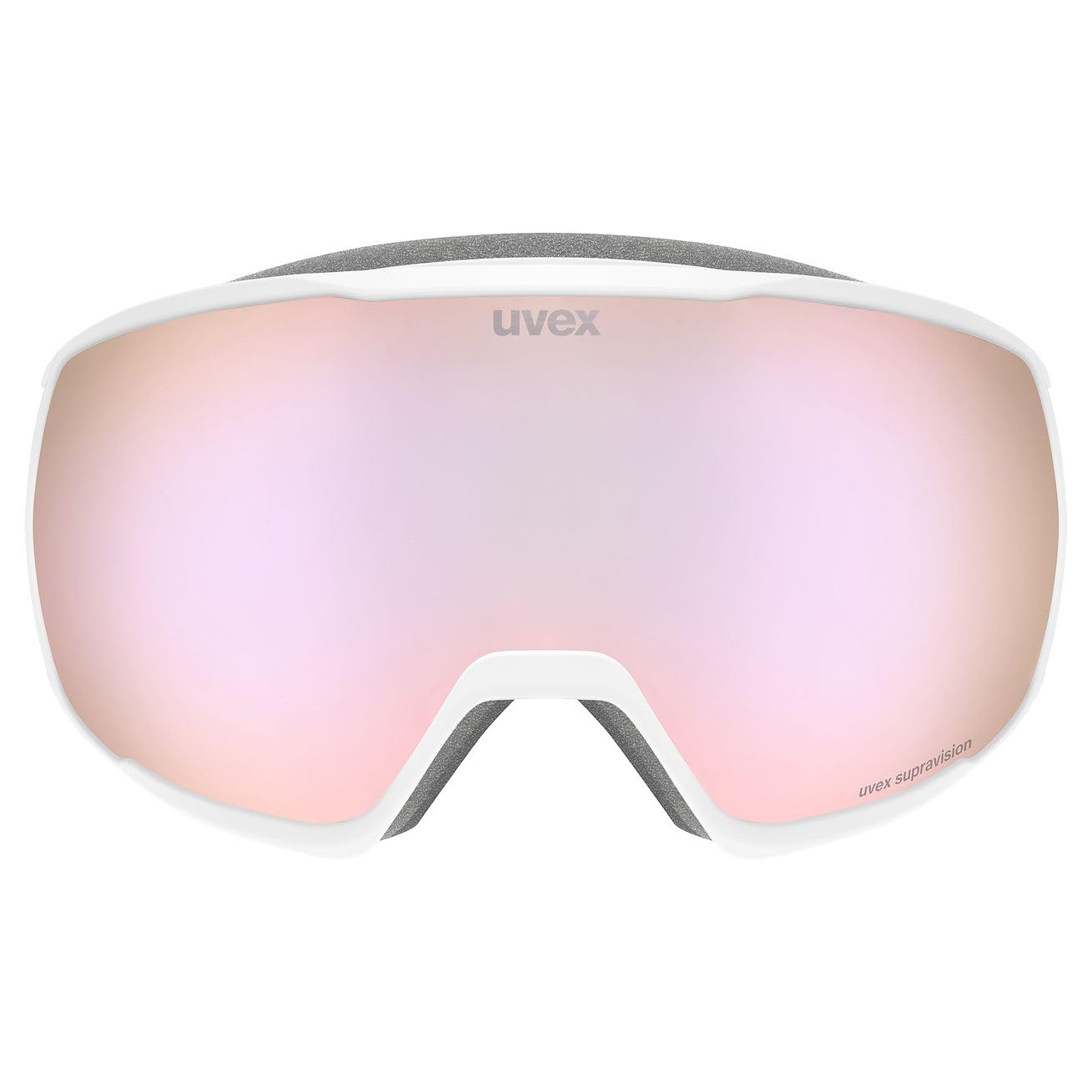 uvex victorious FM, Gogle narciarskie unisex-dorosły, weiß matt dl/rose-klar, one size