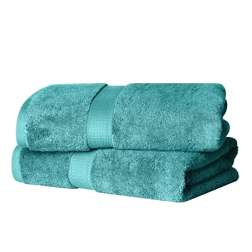 Superior Juego de Toallas de baño de algodón Egipcio de 800 g/m², Incluye 2 Toallas de baño, Esenciales de Felpa de Lujo, Toallas absorbentes de Secado rápido, baño de Invitados, apartamento, Nuevo