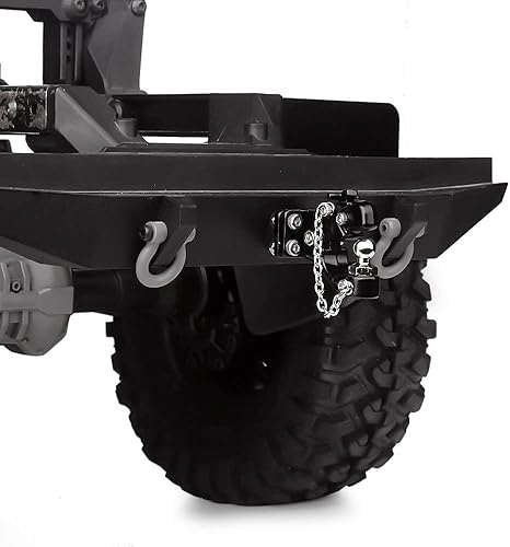 Miniatura 7 de INJORA Escala 110 Accesorios RC Gancho de remolque Receptor de enganche de caída, para RC Crawler TRX4 Axial SCX10 90046 (sin hebilla de bola)