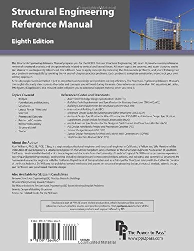 Amazon | Structural Engineering Reference Manual | Williams, Alan Amazon | Structural Engineering Reference Manual | Williams, Alan