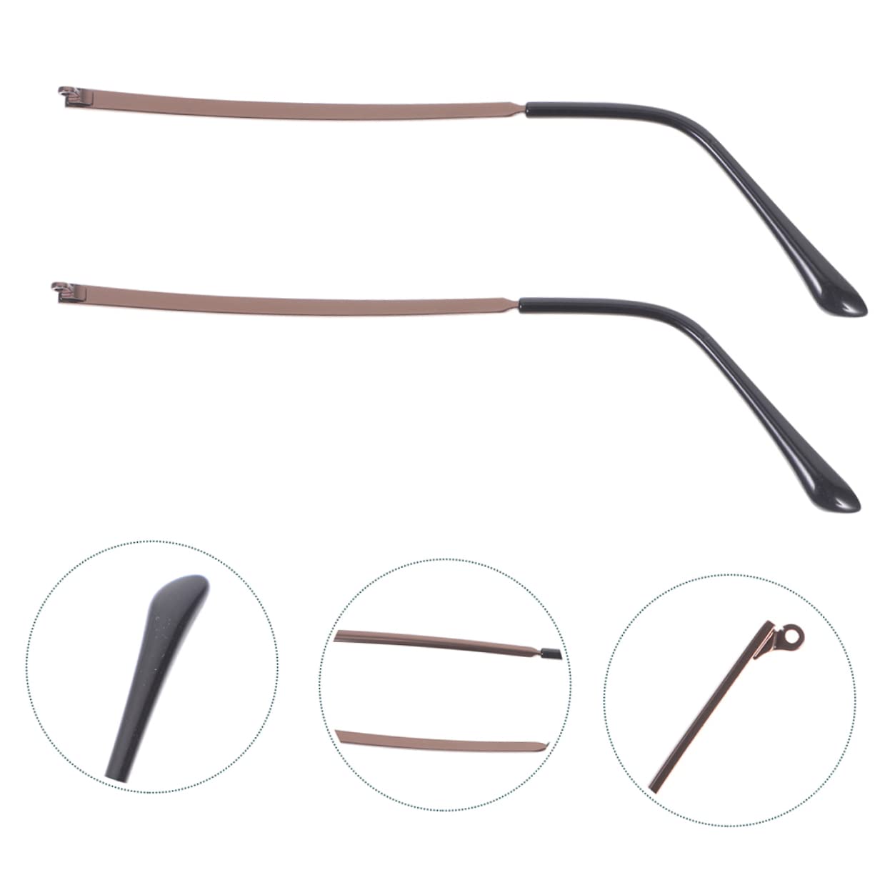 DOITOOL 8paare Universelle Brillenbügel Ersatzteile Für Sonnenbrillen Und Brillen Robuste Metallarme Komfortable Passform Installieren
